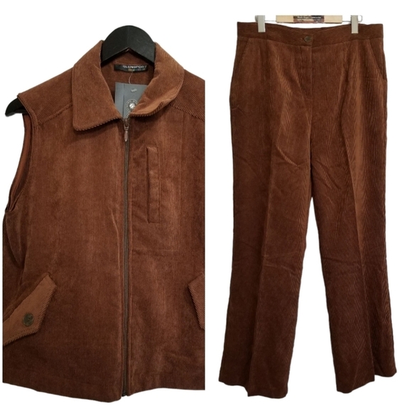 Glensport New Corduroy Vest and pant polyester/nylon set Size 12 - Picture 1 of 16